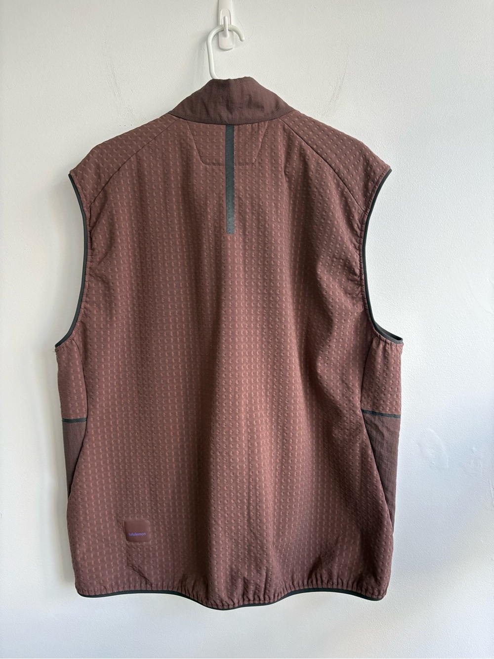 Lululemon Water-Repellent Fleece Hiking Vest in Dark Oxide Sz XL - Picture 4 of 12